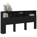 vidaXL Dulap tăblie, negru, 220x19x103,5 cm