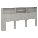 vidaXL Dulap tăblie, gri beton, 220x19x103,5 cm vidaXL Dulap tăblie, gri beton, 220x19x103,5 cm
