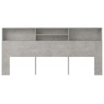 vidaXL Dulap tăblie, gri beton, 220x19x103,5 cm vidaXL Dulap tăblie, gri beton, 220x19x103,5 cm