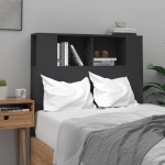 vidaXL Tăblie de pat cu dulap, negru, 100x18,5x102,5 cm