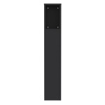vidaXL Tăblie de pat cu dulap, negru, 100x18,5x102,5 cm