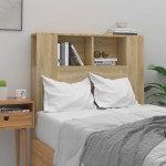 vidaXL Tăblie de pat cu dulap, stejar sonoma, 100x18,5x102,5 cm vidaXL Tăblie de pat cu dulap, stejar sonoma, 100x18,5x102,5 cm