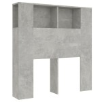 vidaXL Tăblie de pat cu dulap, gri beton, 100x18,5x102,5 cm vidaXL Tăblie de pat cu dulap, gri beton, 100x18,5x102,5 cm