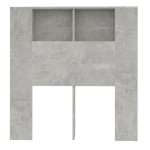 vidaXL Tăblie de pat cu dulap, gri beton, 100x18,5x102,5 cm vidaXL Tăblie de pat cu dulap, gri beton, 100x18,5x102,5 cm