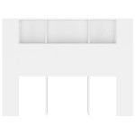 vidaXL Tăblie de pat cu dulap, alb, 140x18,5x104,5 cm vidaXL Tăblie de pat cu dulap, alb, 140x18,5x104,5 cm