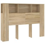 vidaXL Tăblie de pat cu dulap, stejar sonoma, 140x18,5x104,5 cm vidaXL Tăblie de pat cu dulap, stejar sonoma, 140x18,5x104,5 cm