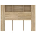 vidaXL Tăblie de pat cu dulap, stejar sonoma, 140x18,5x104,5 cm vidaXL Tăblie de pat cu dulap, stejar sonoma, 140x18,5x104,5 cm
