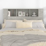 vidaXL Dulap tăblie, gri beton, 140x18,5x104,5 cm vidaXL Dulap tăblie, gri beton, 140x18,5x104,5 cm