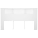 vidaXL Tăblie de pat cu dulap, alb, 180x18,5x104,5 cm vidaXL Tăblie de pat cu dulap, alb, 180x18,5x104,5 cm