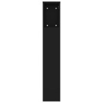 vidaXL Tăblie de pat cu dulap, negru, 180x18,5x104,5 cm