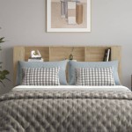 vidaXL Tăblie de pat cu dulap, stejar sonoma, 180x18,5x104,5 cm vidaXL Tăblie de pat cu dulap, stejar sonoma, 180x18,5x104,5 cm