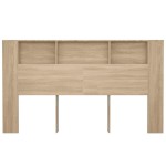 vidaXL Tăblie de pat cu dulap, stejar sonoma, 180x18,5x104,5 cm vidaXL Tăblie de pat cu dulap, stejar sonoma, 180x18,5x104,5 cm