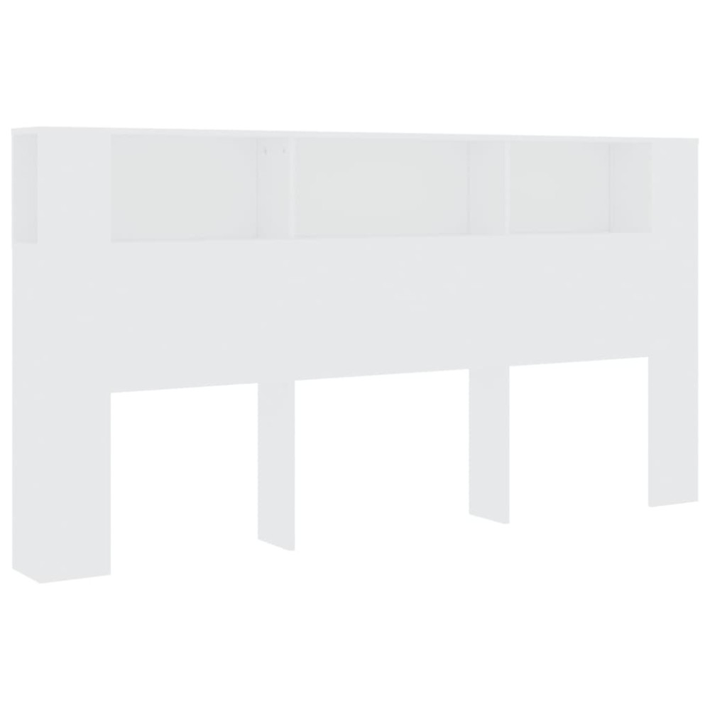 vidaXL Dulap tăblie, alb, 200x18,5x104,5 cm