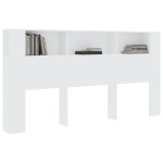 vidaXL Dulap tăblie, alb, 200x18,5x104,5 cm vidaXL Dulap tăblie, alb, 200x18,5x104,5 cm