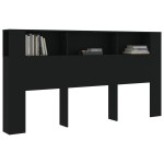 vidaXL Dulap tăblie, negru, 200x18,5x104,5 cm vidaXL Dulap tăblie, negru, 200x18,5x104,5 cm