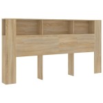 vidaXL Dulap tăblie, stejar Sonoma, 200 x 18,5 x 104,5 cm