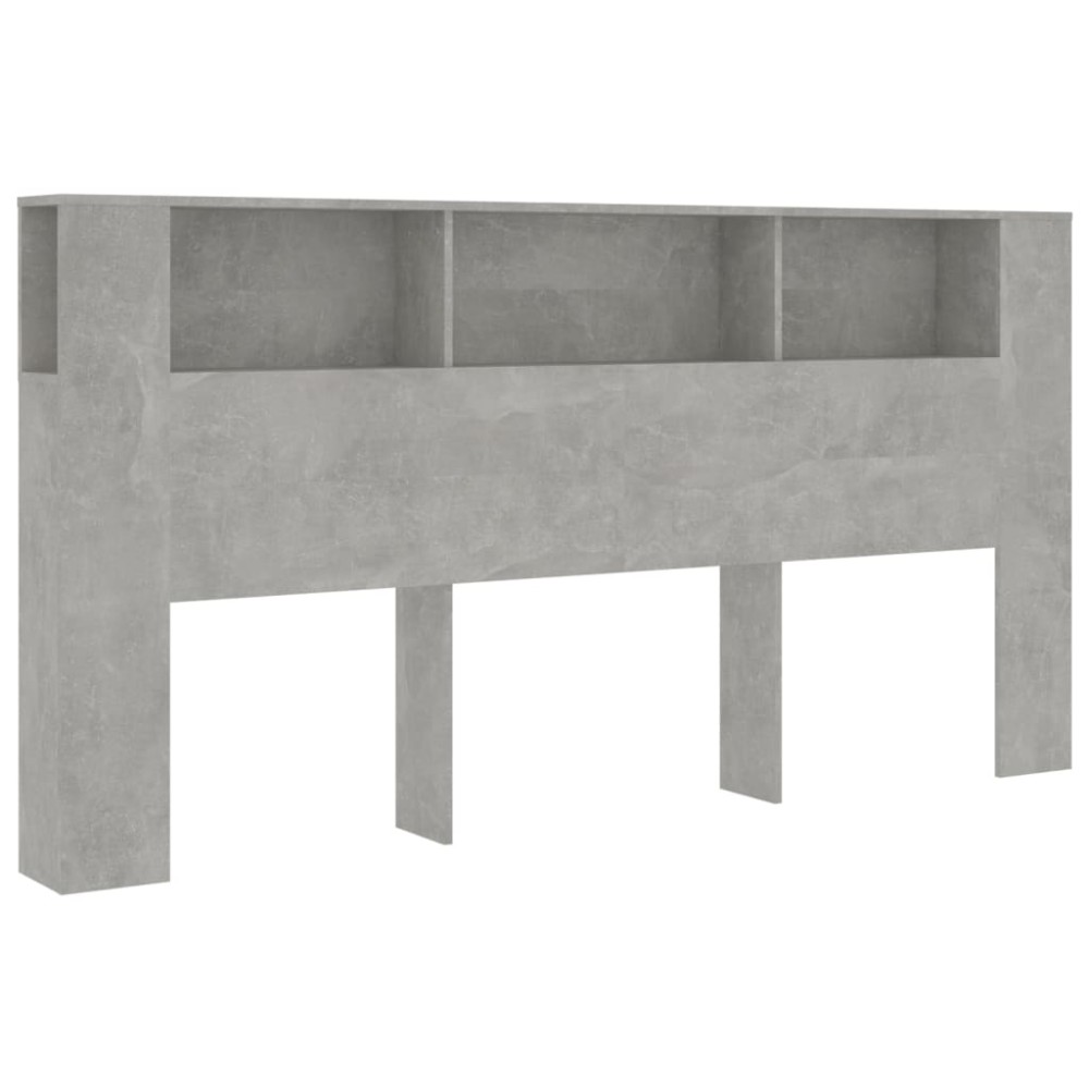 vidaXL Dulap tăblie, gri beton, 200x18,5x104,5  cm