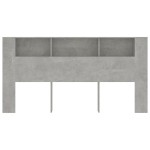 vidaXL Dulap tăblie, gri beton, 200x18,5x104,5 cm vidaXL Dulap tăblie, gri beton, 200x18,5x104,5 cm
