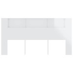 vidaXL Dulap tăblie, alb extralucios, 200x18,5x104,5 cm vidaXL Dulap tăblie, alb extralucios, 200x18,5x104,5 cm