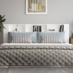 vidaXL Tăblie de pat cu dulap, alb, 220x18,5x104,5 cm vidaXL Tăblie de pat cu dulap, alb, 220x18,5x104,5 cm