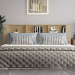 vidaXL Tăblie de pat cu dulap, stejar sonoma, 220x18,5x104,5 cm