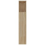 vidaXL Tăblie de pat cu dulap, stejar sonoma, 220x18,5x104,5 cm