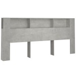 vidaXL Dulap tăblie, gri beton, 220x18,5x104,5 cm vidaXL Dulap tăblie, gri beton, 220x18,5x104,5 cm