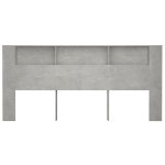 vidaXL Dulap tăblie, gri beton, 220x18,5x104,5 cm vidaXL Dulap tăblie, gri beton, 220x18,5x104,5 cm