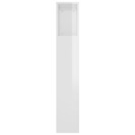 vidaXL Tăblie de pat cu dulap, alb extralucios, 220x18,5x104,5 cm vidaXL Tăblie de pat cu dulap, alb extralucios, 220x18,5x104,5 cm
