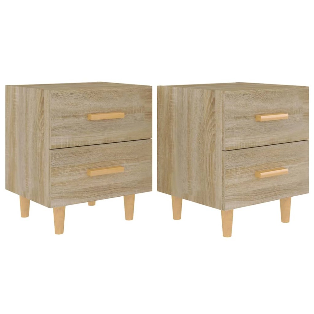 vidaXL Noptiere, 2 buc., stejar sonoma, 40x35x47,5 cm