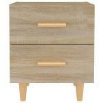 vidaXL Noptiere, 2 buc., stejar sonoma, 40x35x47,5 cm