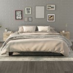 vidaXL Noptiere, 2 buc., stejar sonoma, 40x35x47,5 cm vidaXL Noptiere, 2 buc., stejar sonoma, 40x35x47,5 cm