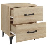 vidaXL Noptiere, 2 buc., stejar sonoma, 40x35x47,5 cm vidaXL Noptiere, 2 buc., stejar sonoma, 40x35x47,5 cm