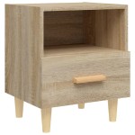 vidaXL Noptiere, 2 buc., stejar sonoma, 40x35x47 cm