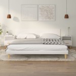 vidaXL Noptiere, 2 buc., alb extralucios, 40x35x47 cm vidaXL Noptiere, 2 buc., alb extralucios, 40x35x47 cm