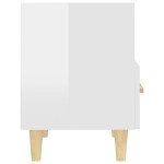 vidaXL Noptiere, 2 buc., alb extralucios, 40x35x47 cm vidaXL Noptiere, 2 buc., alb extralucios, 40x35x47 cm