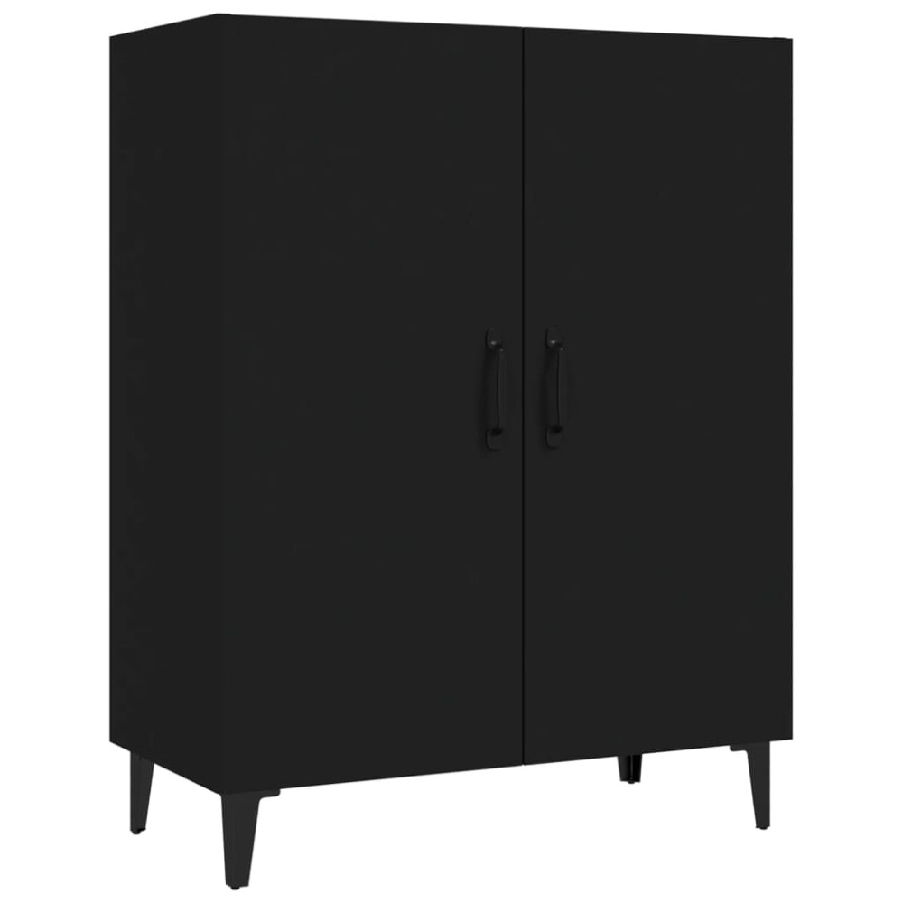 vidaXL Servantă, negru, 70x34x90 cm, lemn prelucrat