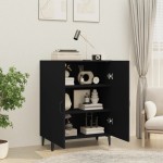 vidaXL Servantă, negru, 70x34x90 cm, lemn prelucrat