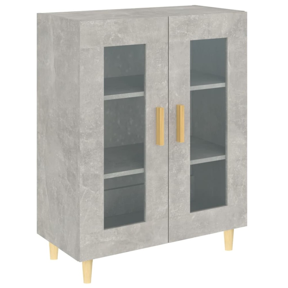 vidaXL Dulap, gri beton, 69,5x34x90 cm, lemn compozit