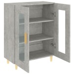 vidaXL Dulap, gri beton, 69,5x34x90 cm, lemn compozit vidaXL Dulap, gri beton, 69,5x34x90 cm, lemn compozit