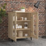 vidaXL Dulap, stejar sonoma, 69,5x34x90 cm, lemn compozit