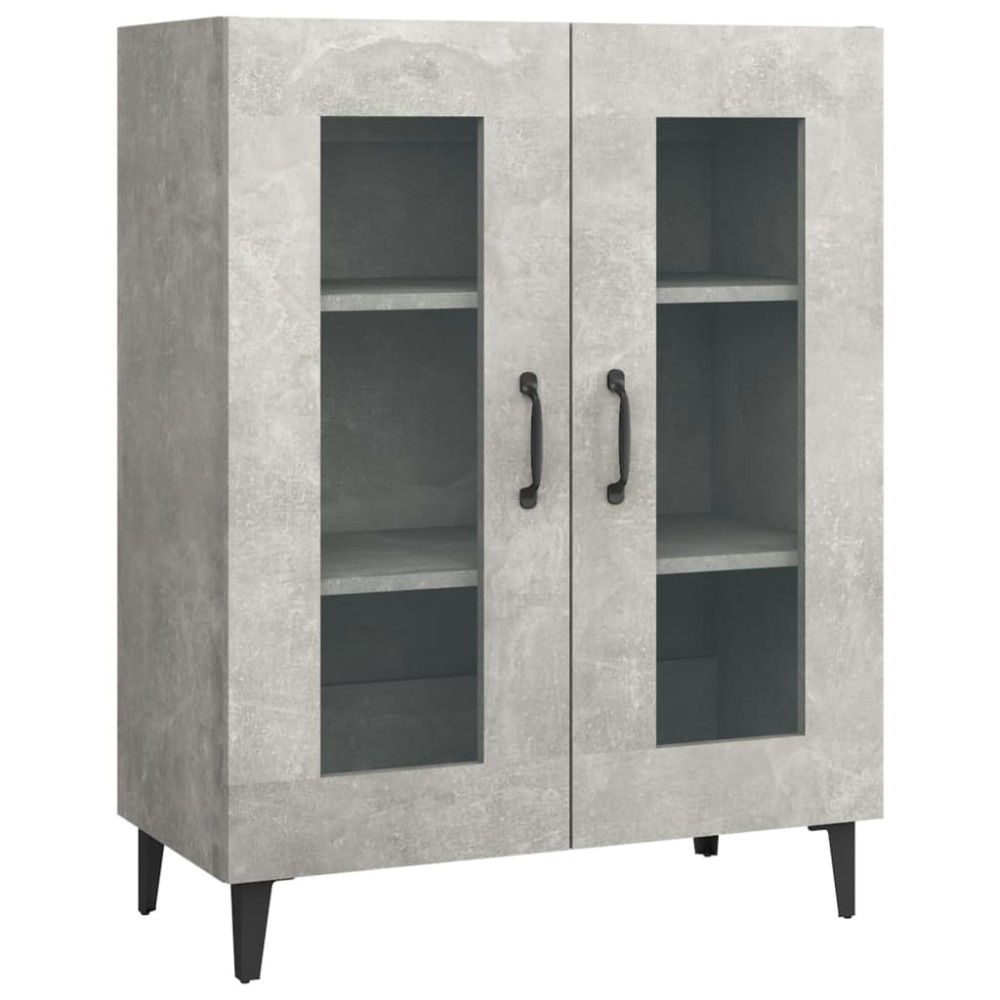 vidaXL Dulap, gri beton, 69,5x34x90 cm, lemn compozit