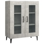 vidaXL Dulap, gri beton, 69,5x34x90 cm, lemn compozit vidaXL Dulap, gri beton, 69,5x34x90 cm, lemn compozit