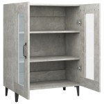 vidaXL Dulap, gri beton, 69,5x34x90 cm, lemn compozit vidaXL Dulap, gri beton, 69,5x34x90 cm, lemn compozit