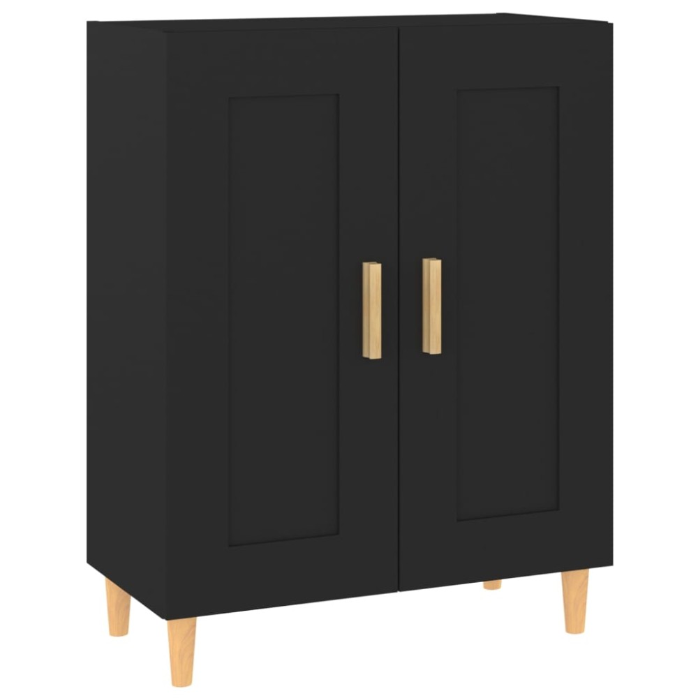 vidaXL Dulap, negru, 69,5x34x90 cm, lemn compozit