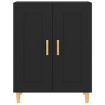 vidaXL Dulap, negru, 69,5x34x90 cm, lemn compozit