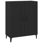 vidaXL Dulap, negru, 69,5x34x90 cm, lemn compozit