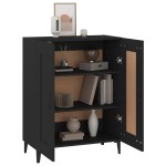 vidaXL Dulap, negru, 69,5x34x90 cm, lemn compozit
