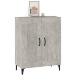 vidaXL Dulap, gri beton, 69,5x34x90 cm, lemn compozit