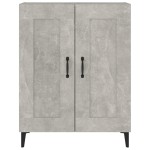 vidaXL Dulap, gri beton, 69,5x34x90 cm, lemn compozit